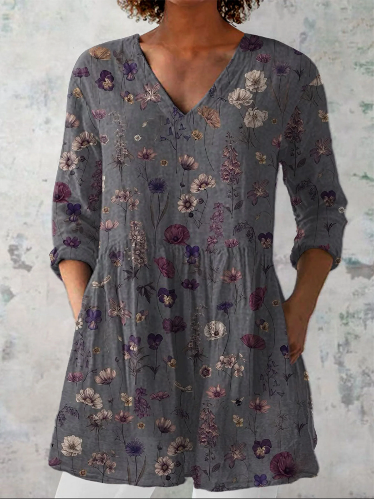 Kassidy | Blouse longue à col V