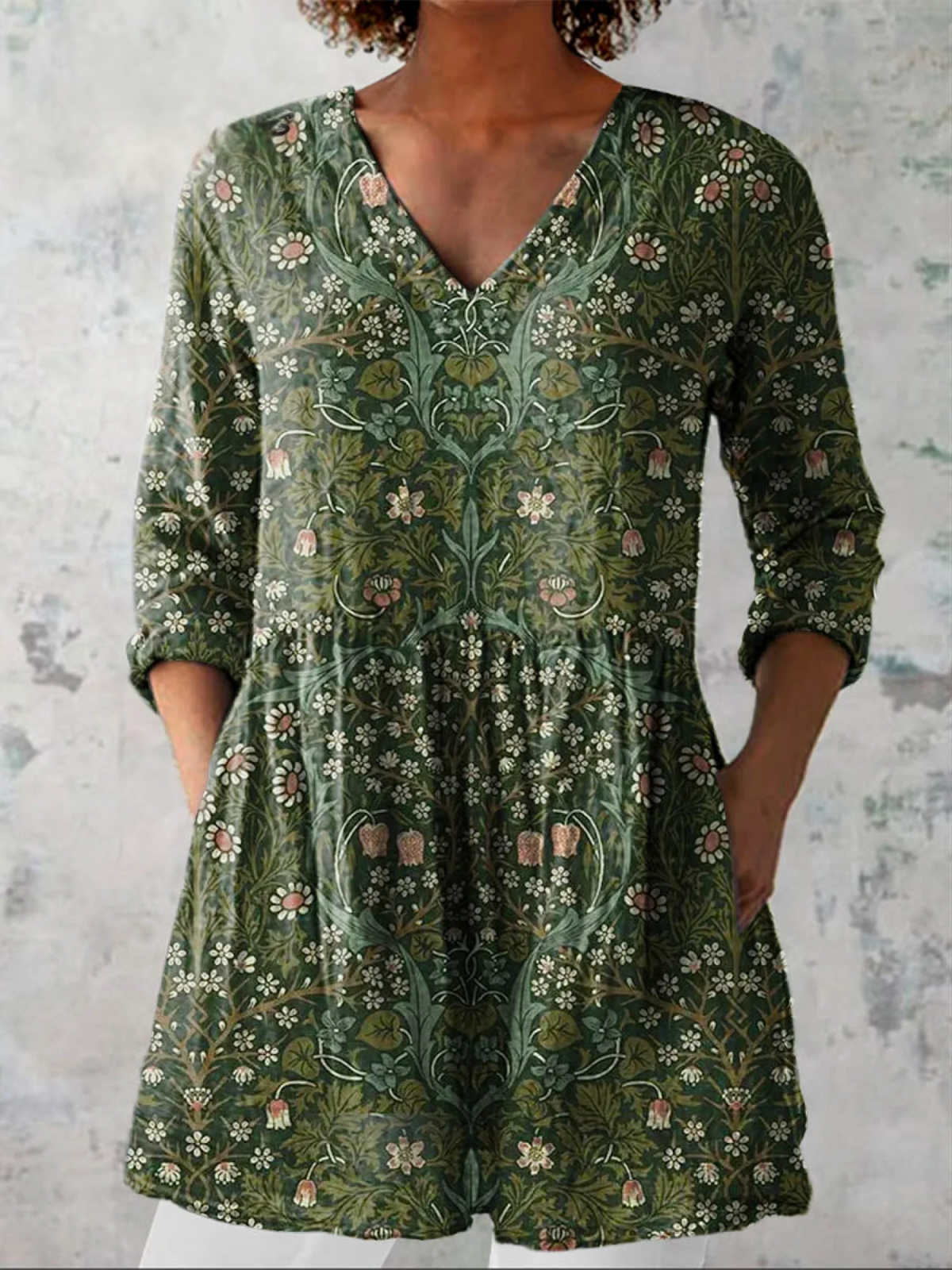 Addison | Blouse longue à col V