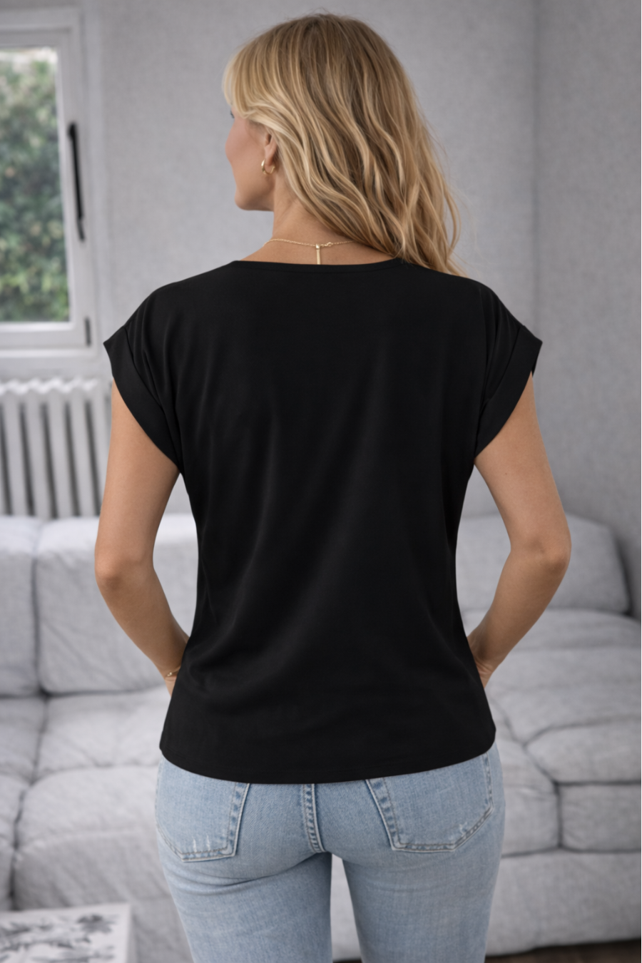 Margot | T-shirt Élégant Noir