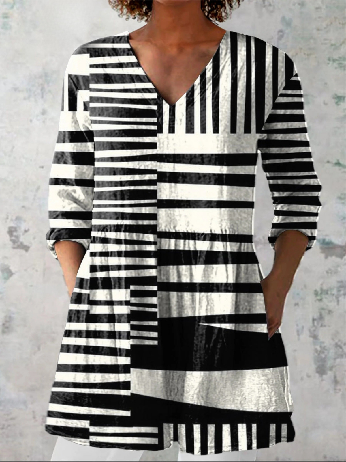 Capri | Blouse longue à col V