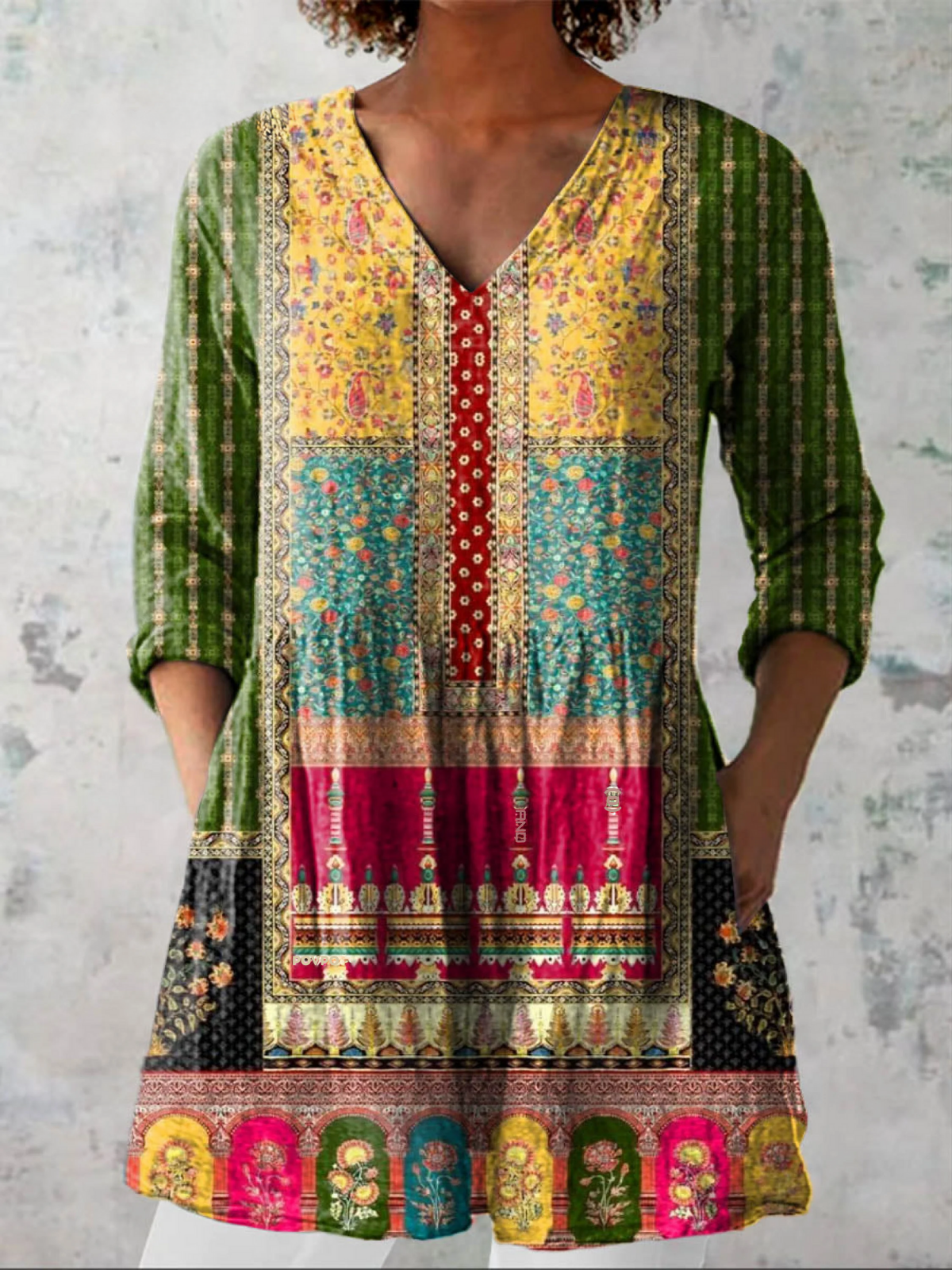 Jacinda | Blouse longue à col V