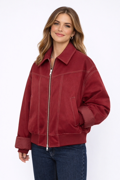 Maëlle | Veste Oversize en Cuir