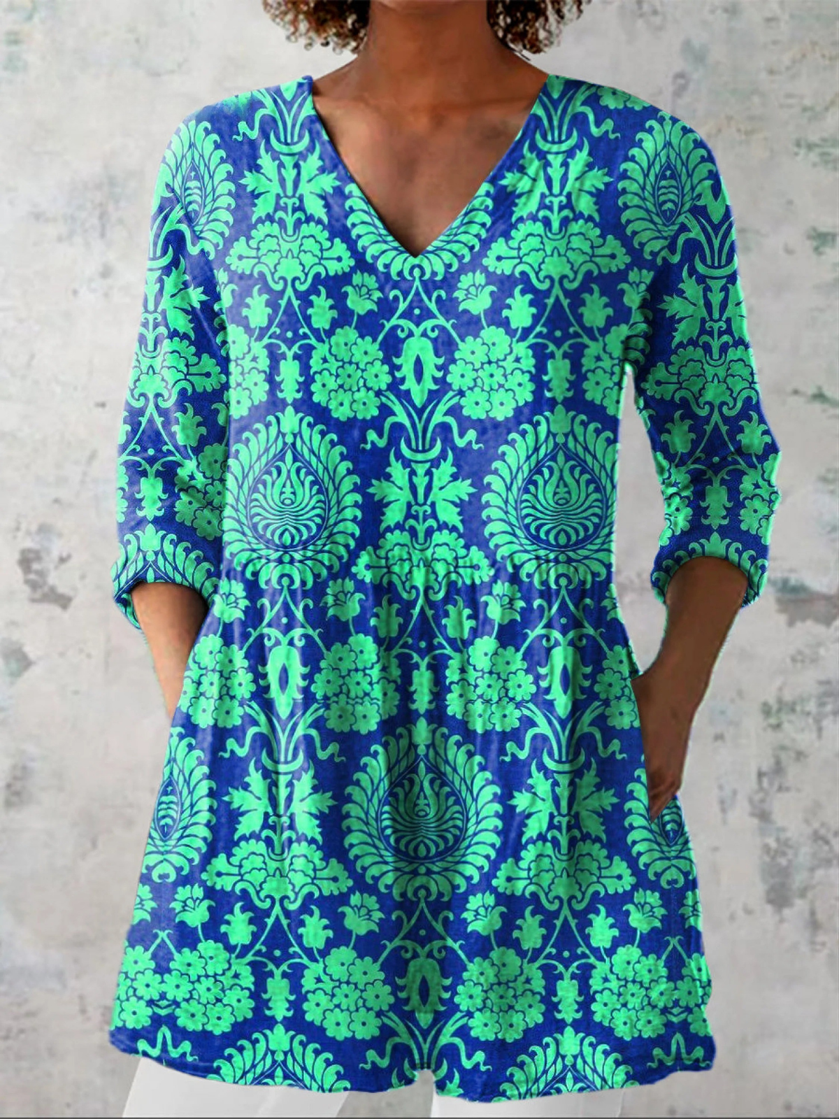 Beatrix | Blouse longue à col V