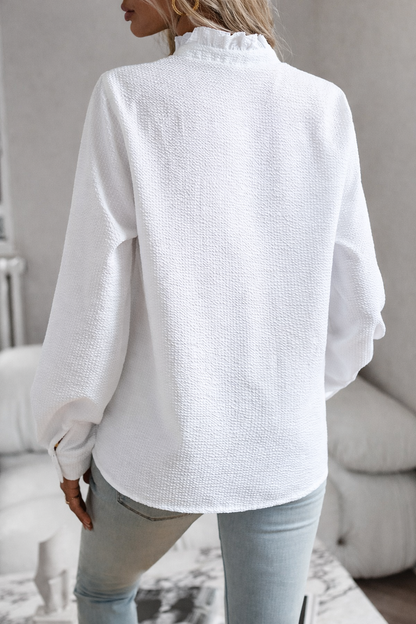 Amélie | Blouse Élégante Blanc