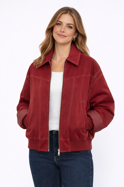 Maëlle | Veste Oversize en Cuir