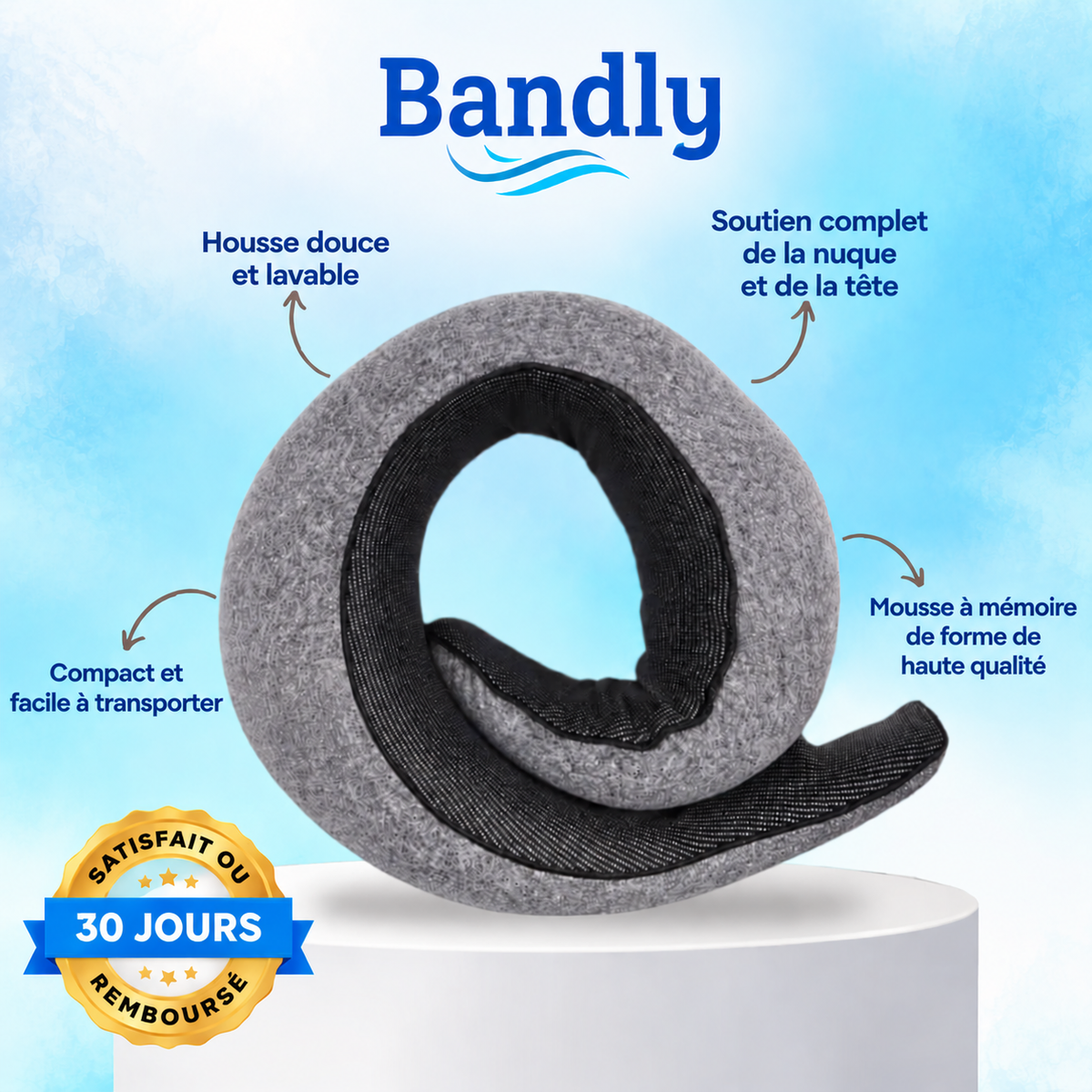 Bandly™ Oreiller de Voyage