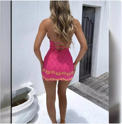 Celeste | Robe dos nu en dentelle