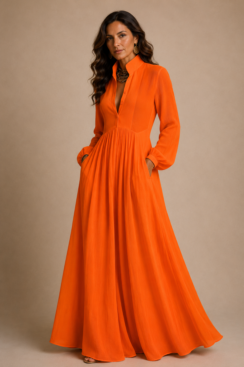 Orange / 3XL  (US 22-24)