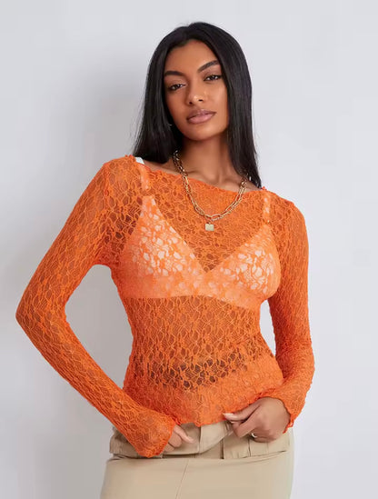 Ilse | Lace Wavy Top