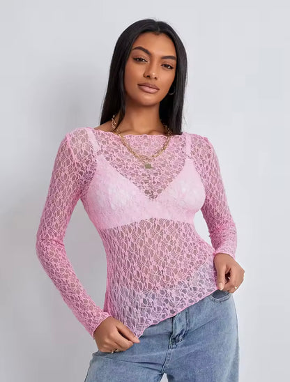 Ilse | Lace Wavy Top
