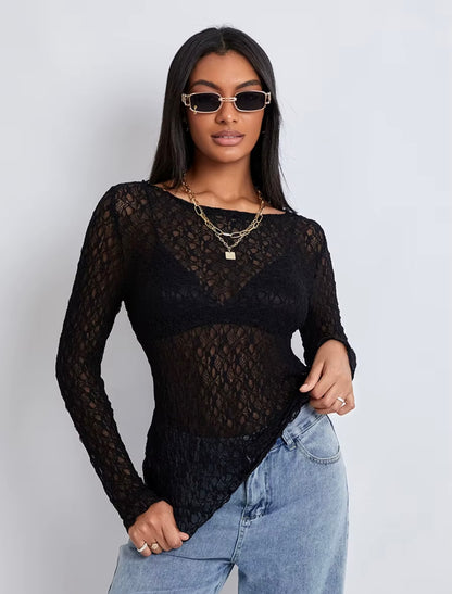 Ilse | Lace Wavy Top