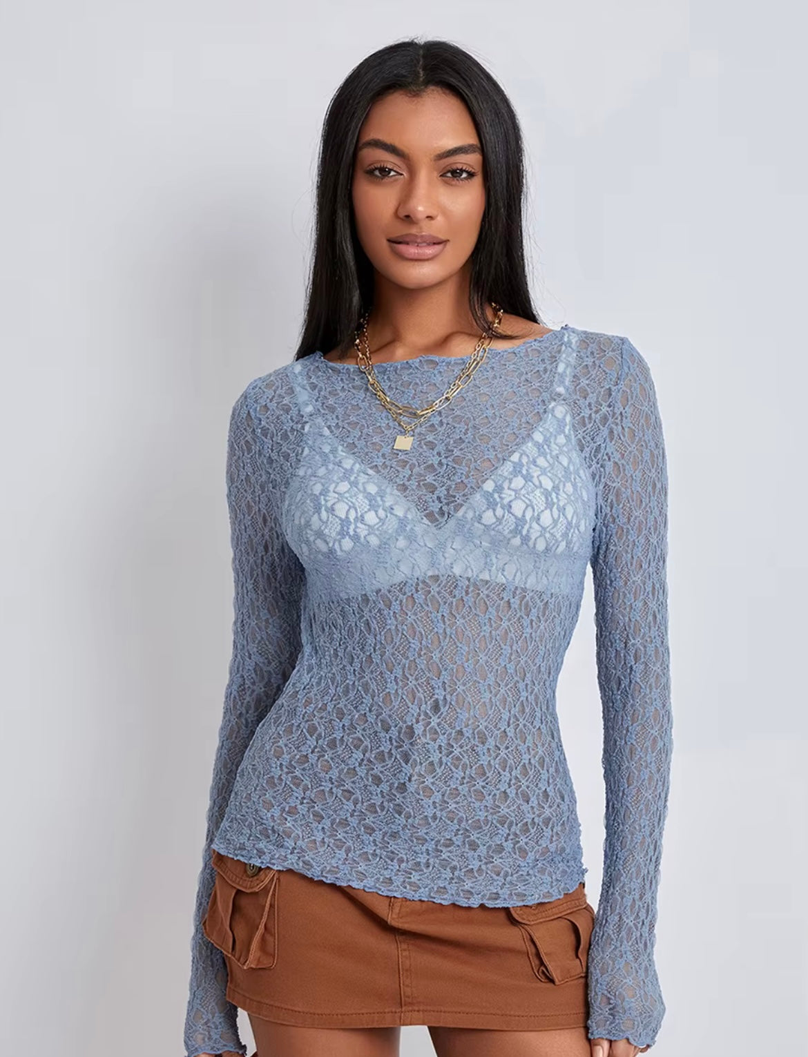 Ilse | Lace Wavy Top
