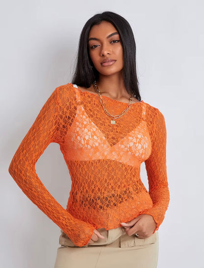 Ilse | Lace Wavy Top