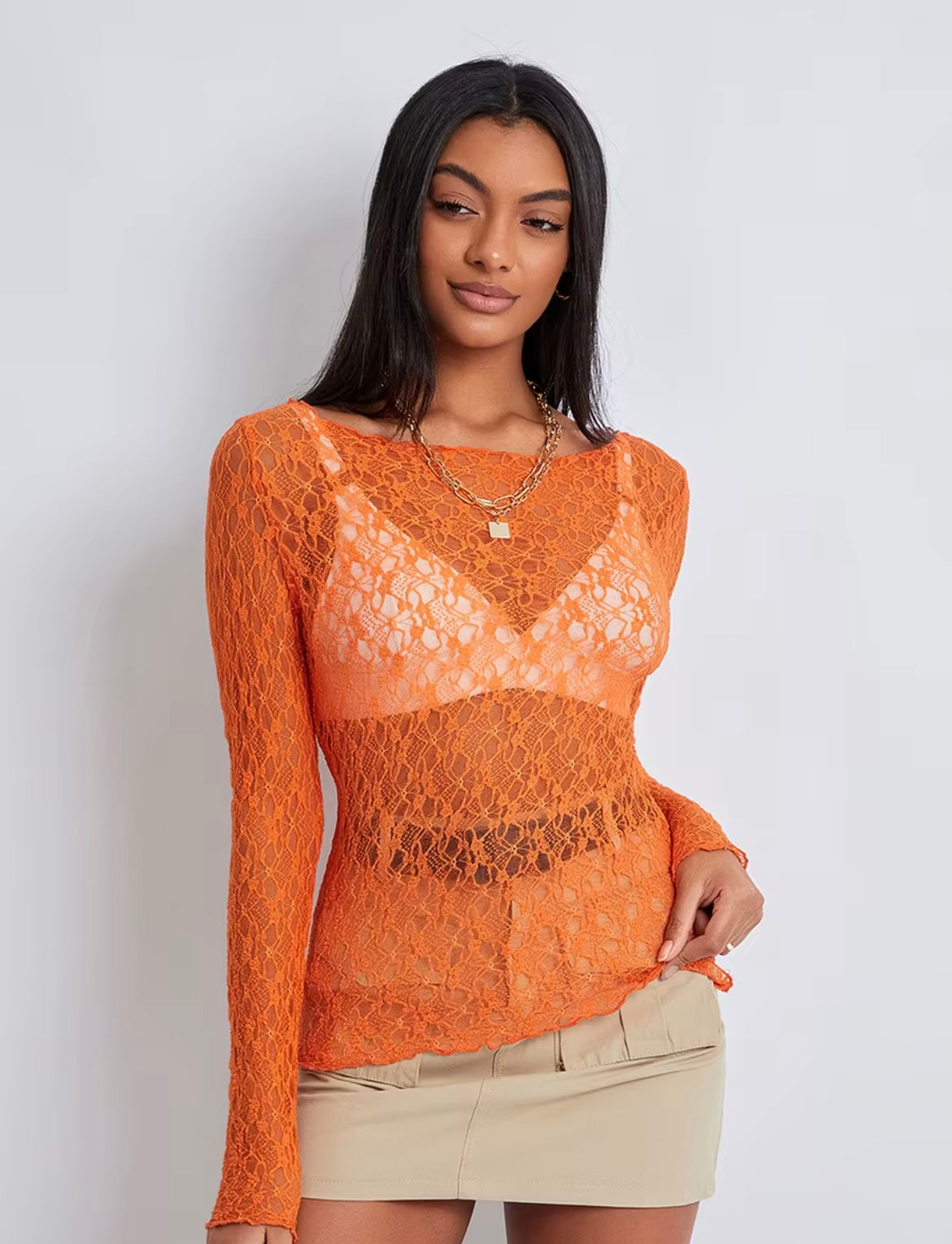 Ilse | Lace Wavy Top