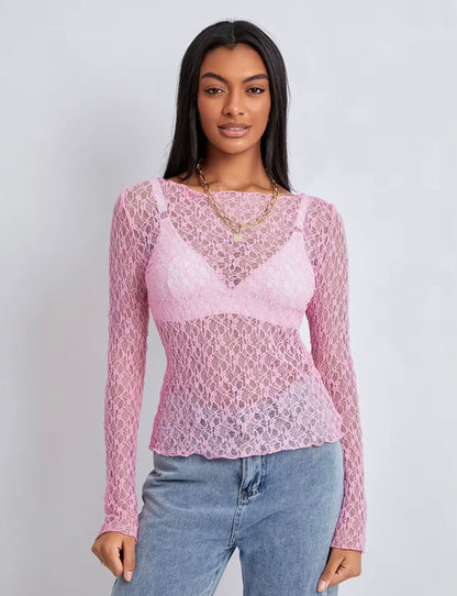 Ilse | Lace Wavy Top