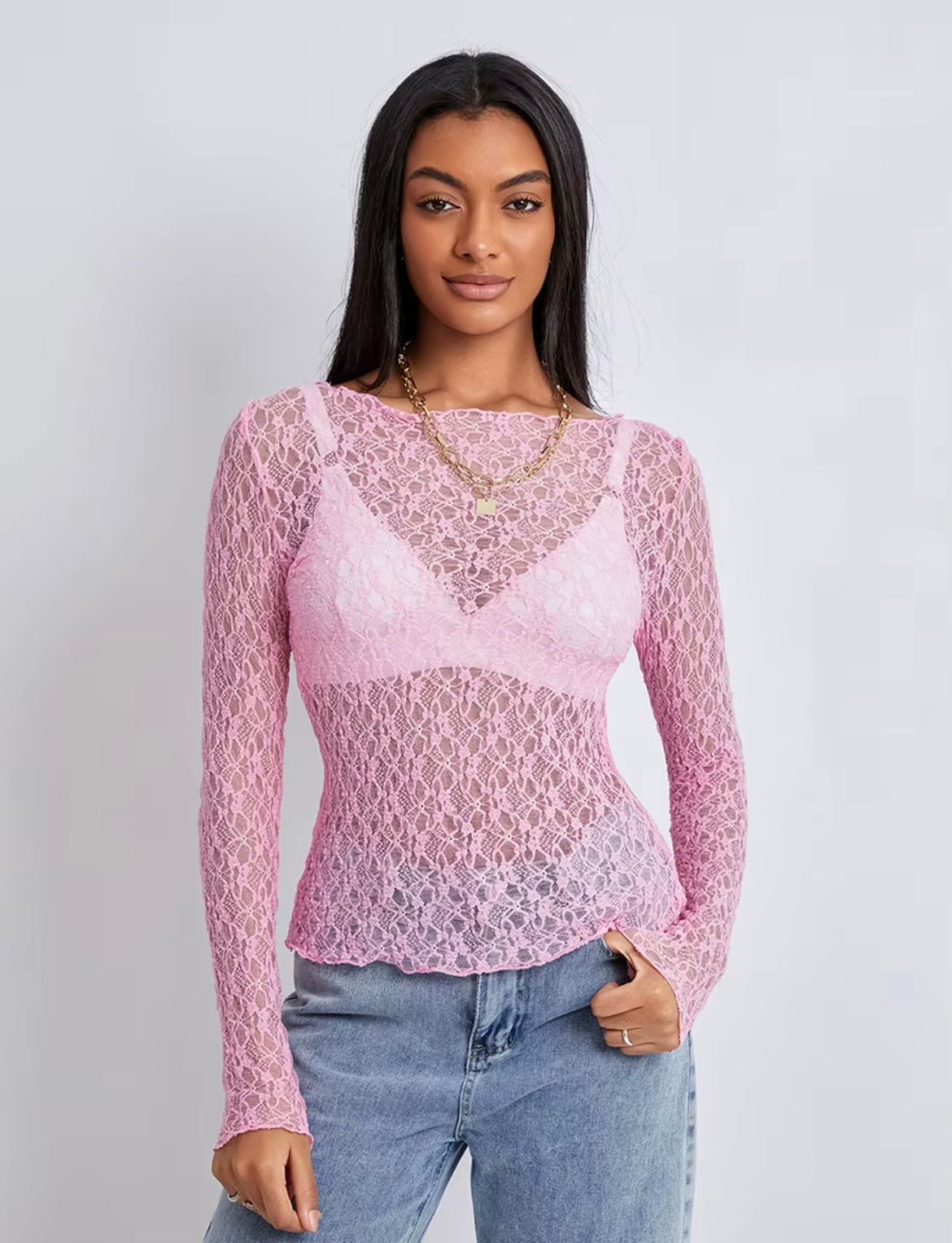 Ilse | Lace Wavy Top