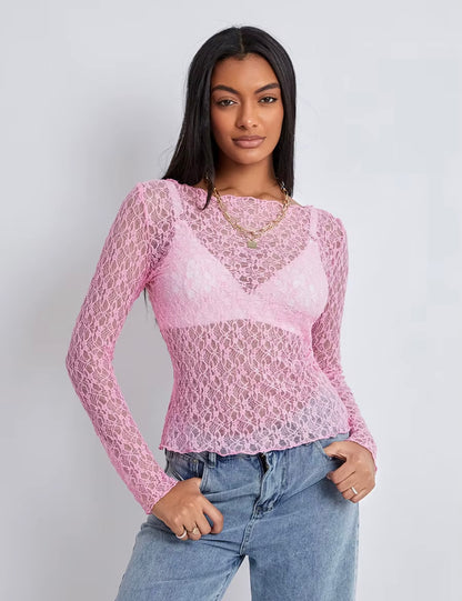 Ilse | Lace Wavy Top