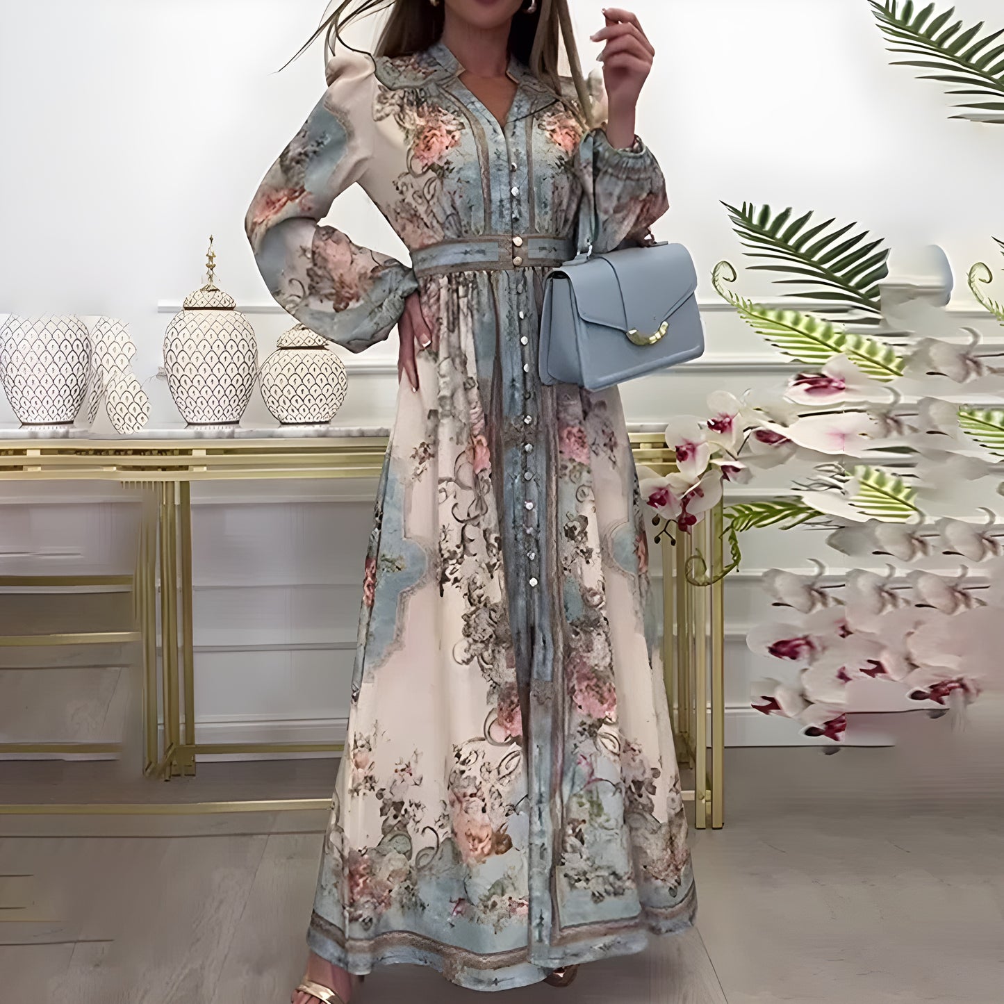 Evelyn Grace | Robe maxi florale