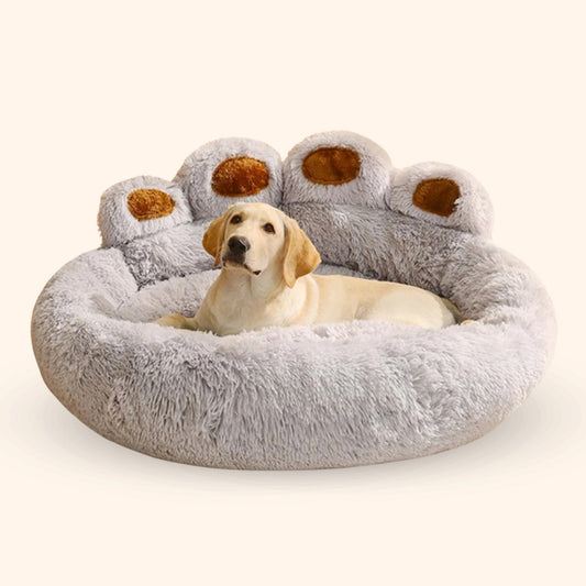 Bondly™ | Lit apaisant pour animaux de compagnie en forme de patte