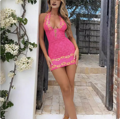 Celeste | Robe dos nu en dentelle