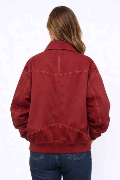 Maëlle | Veste Oversize en Cuir