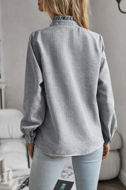 Amélie | Blouse Élégante Gris