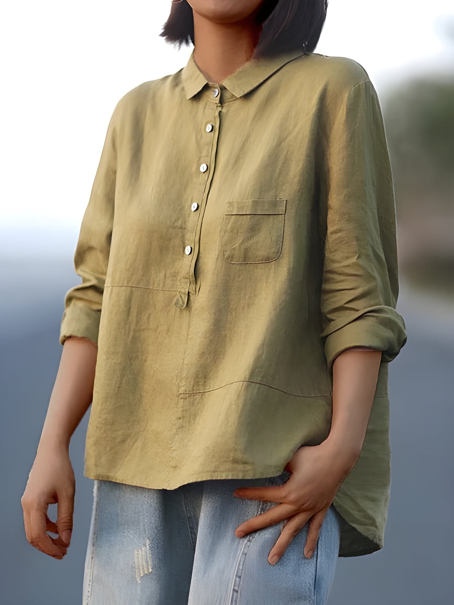 Elvie | Blouse élégante en lin