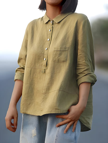 Elvie | Blouse élégante en lin