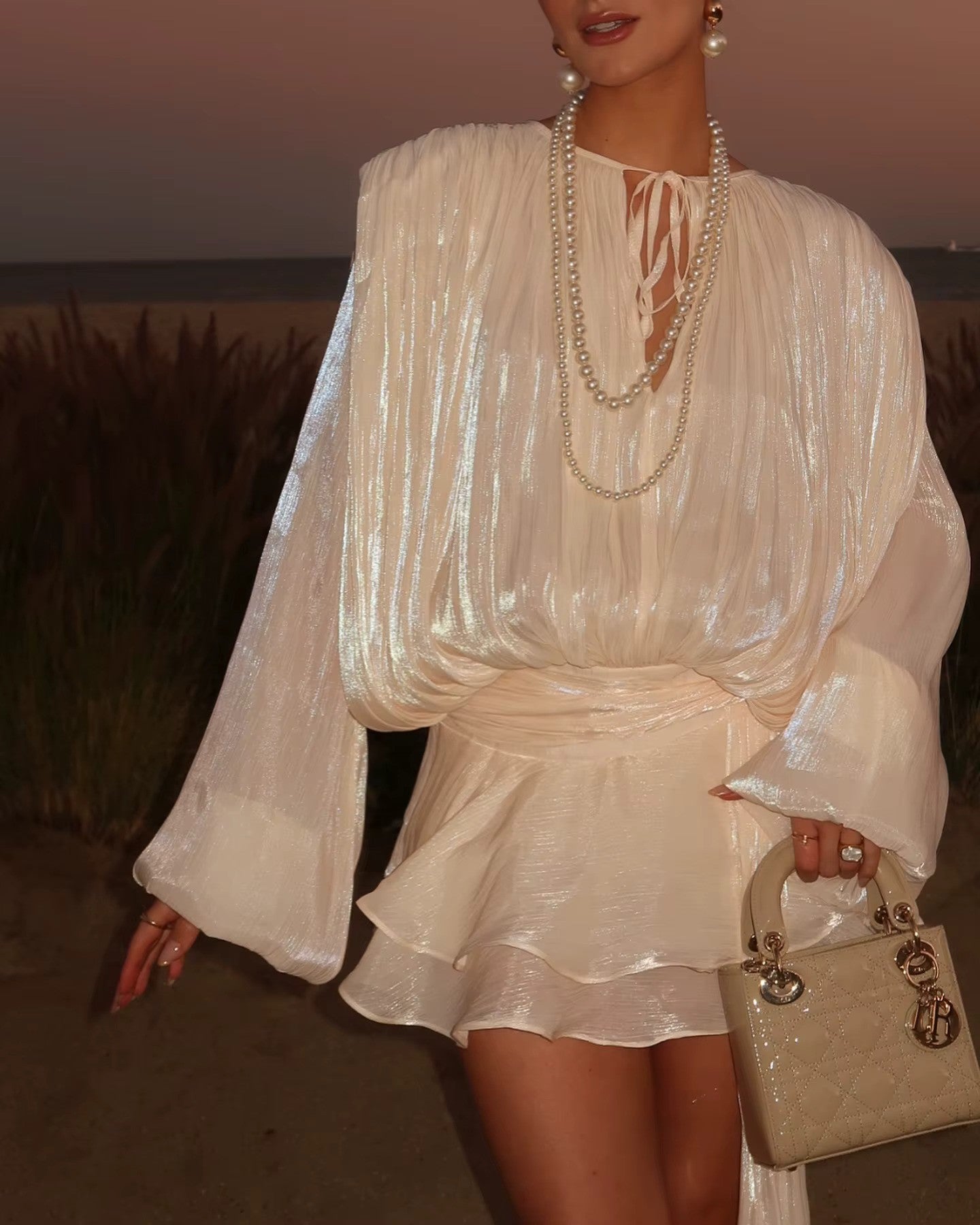 Ivy | Lantern Mini Dress