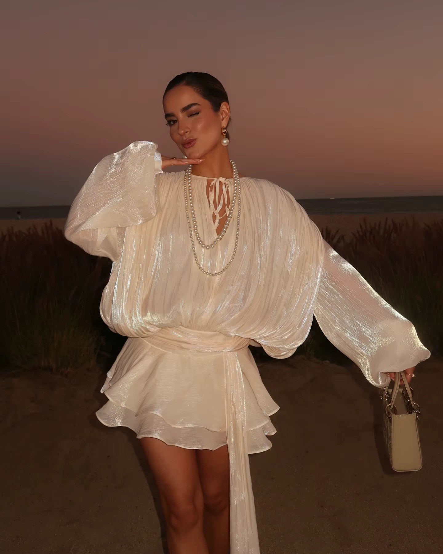 Ivy | Lantern Mini Dress