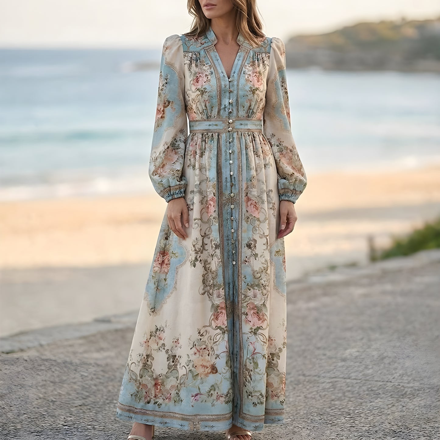 Evelyn Grace | Robe maxi florale